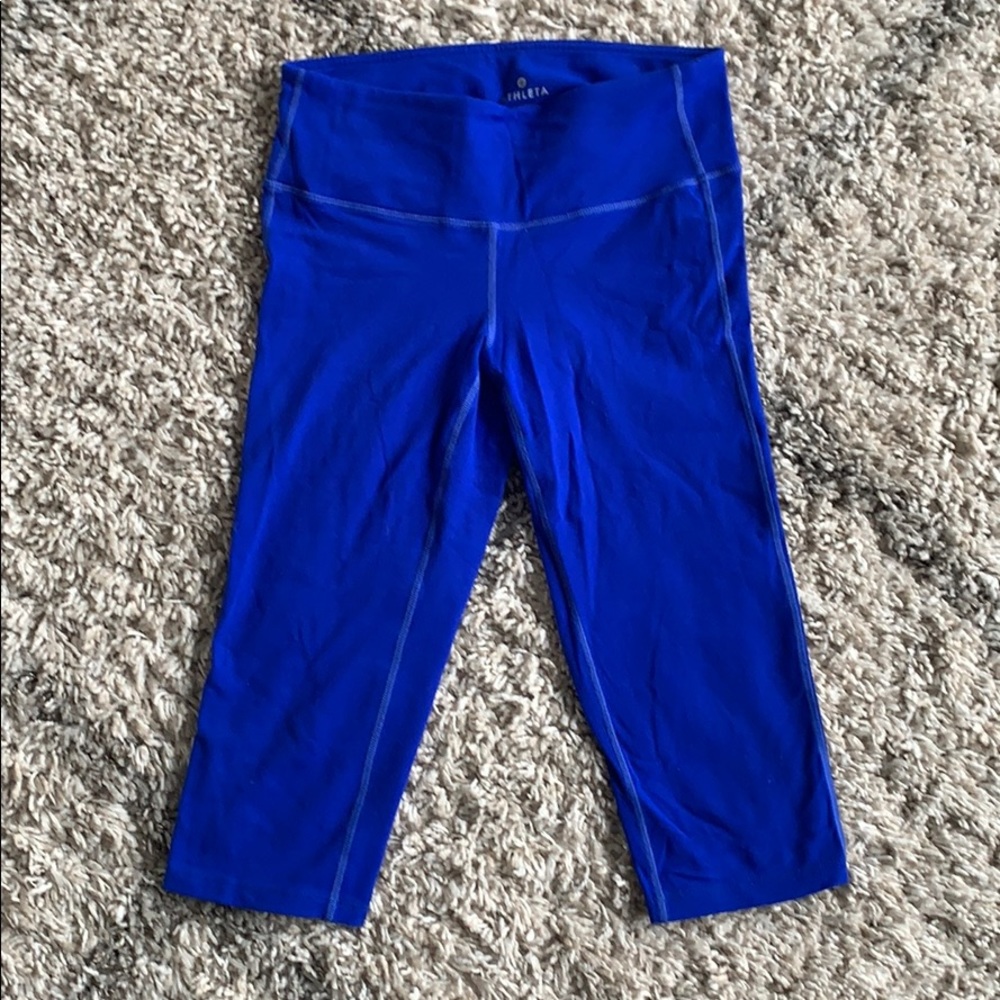 Athleta blue capris tights